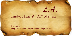 Lenkovics Arétász névjegykártya